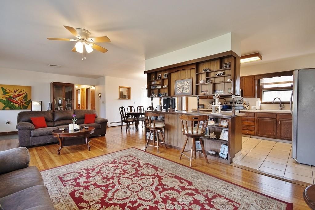 Dining room, Interior, Kitchen, Living room, Wood Texture Flooring