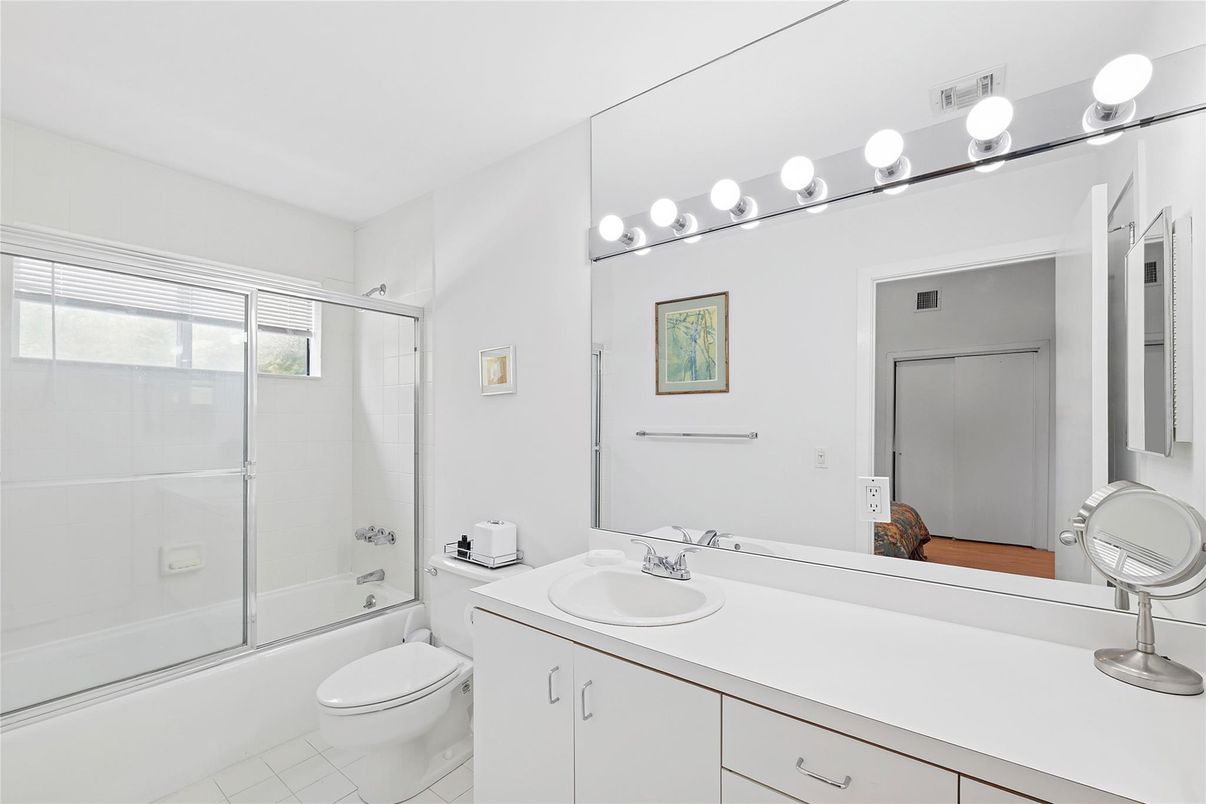 Bathroom, Dual Sink Vanities, Glass Shower, Interior