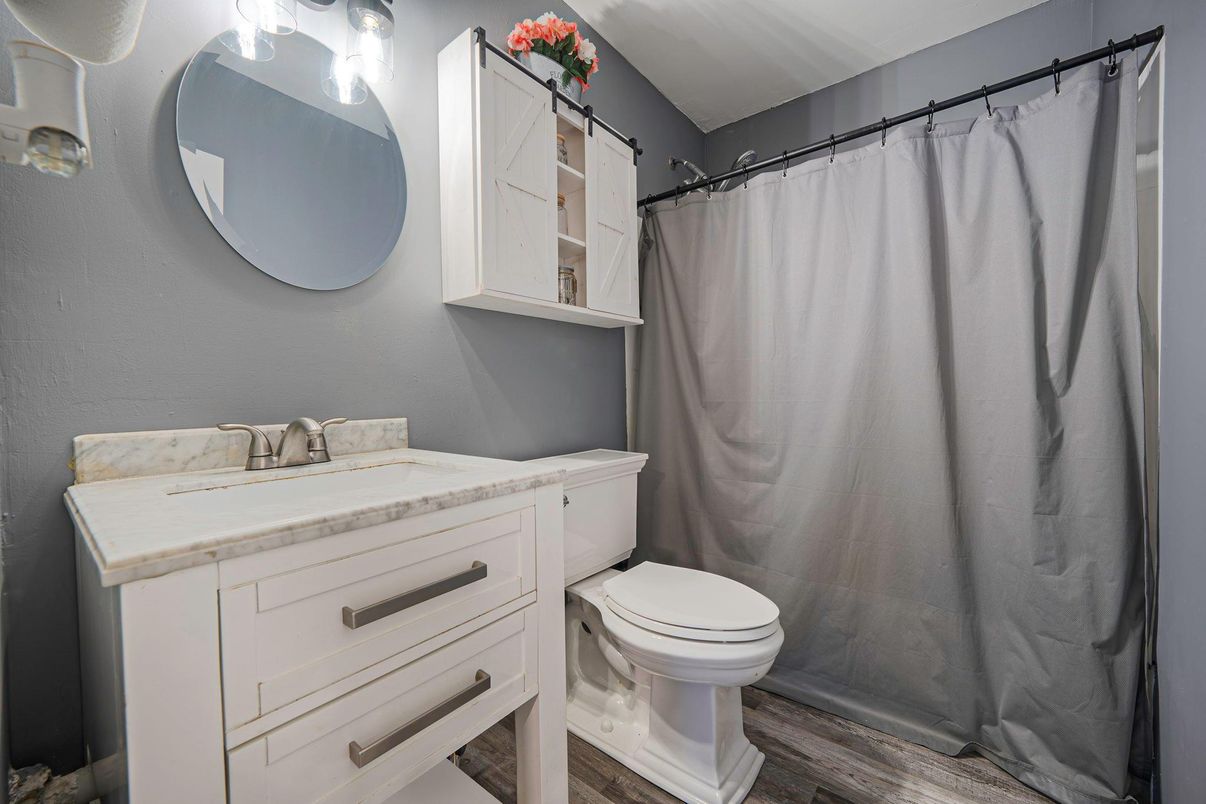 Bathroom, Interior, Wood Texture Flooring