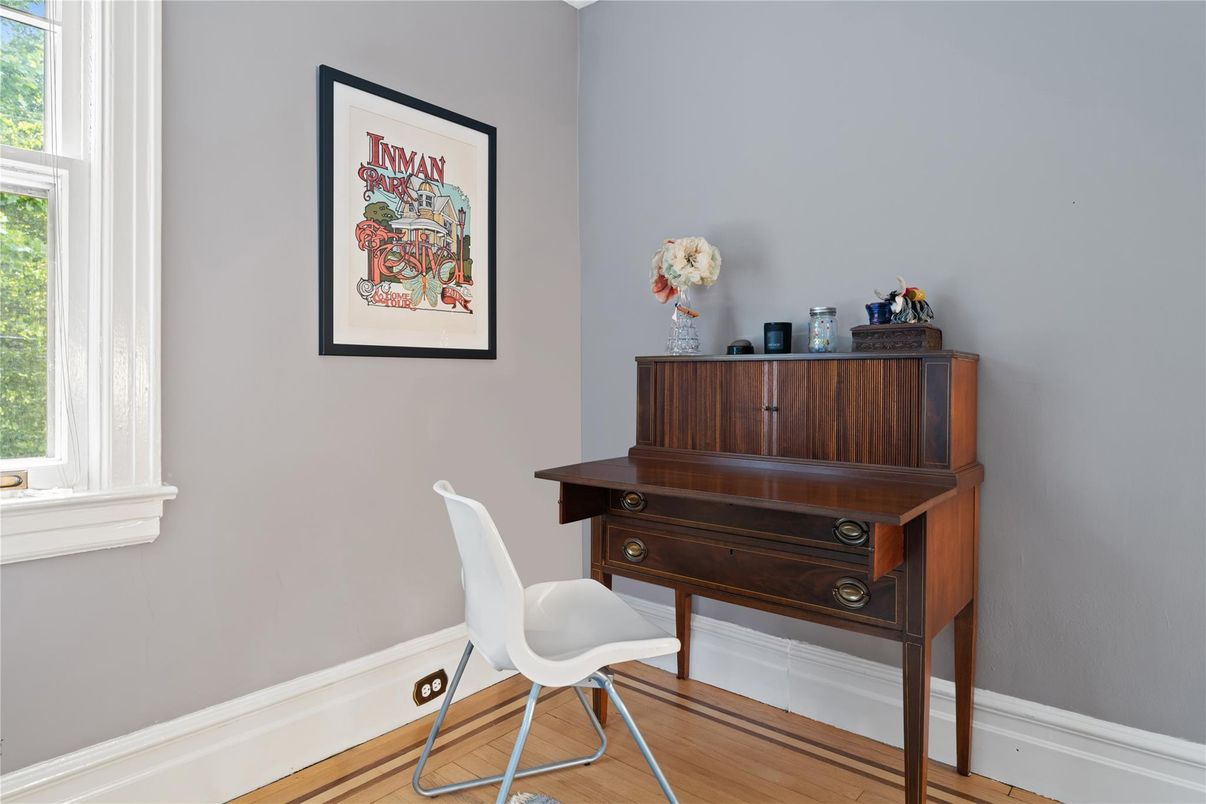 Home Office, Interior, Wood Texture Flooring