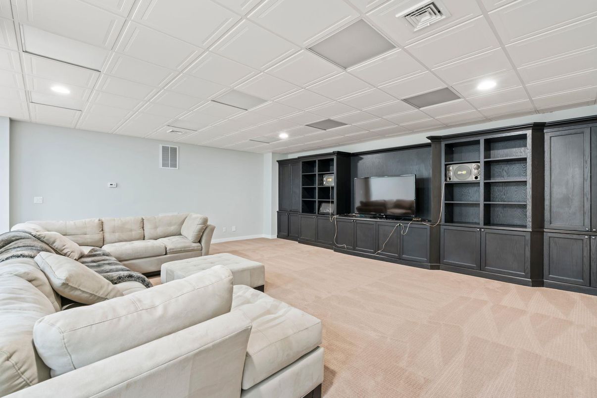 Interior, Living room, Recessed Lighting