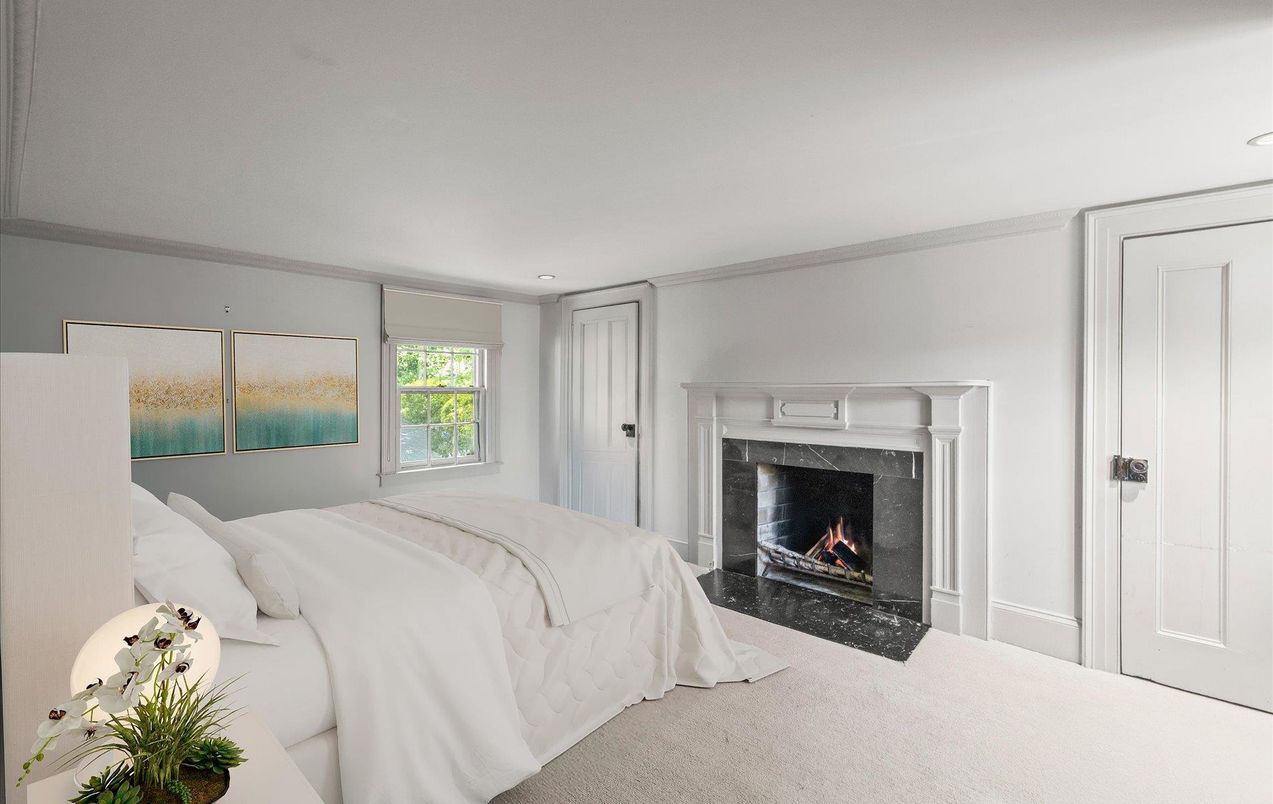 Bedroom, Fireplace, Interior, Recessed Lighting
