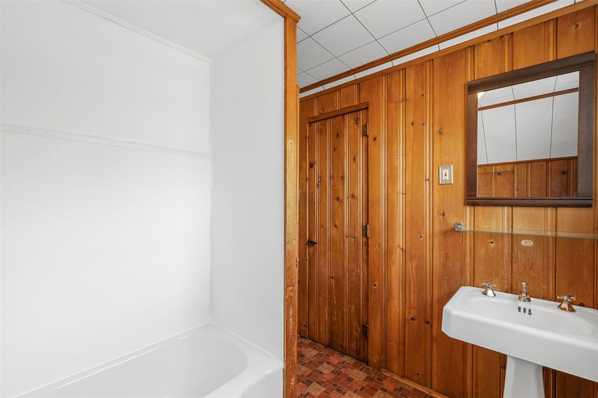 Bathroom, Interior, Wooden Walls