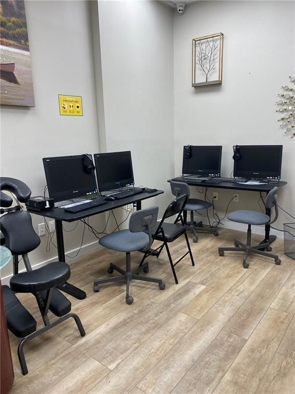 Home Office, Interior, Wood Texture Flooring