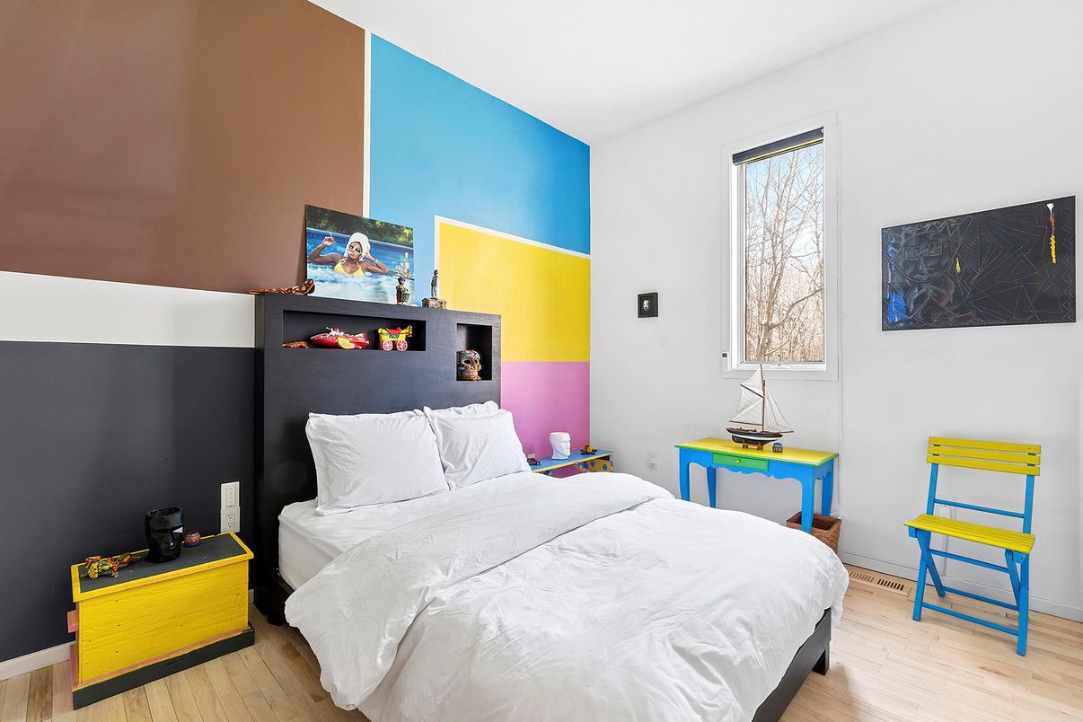 Bedroom, Interior, Wood Texture Flooring
