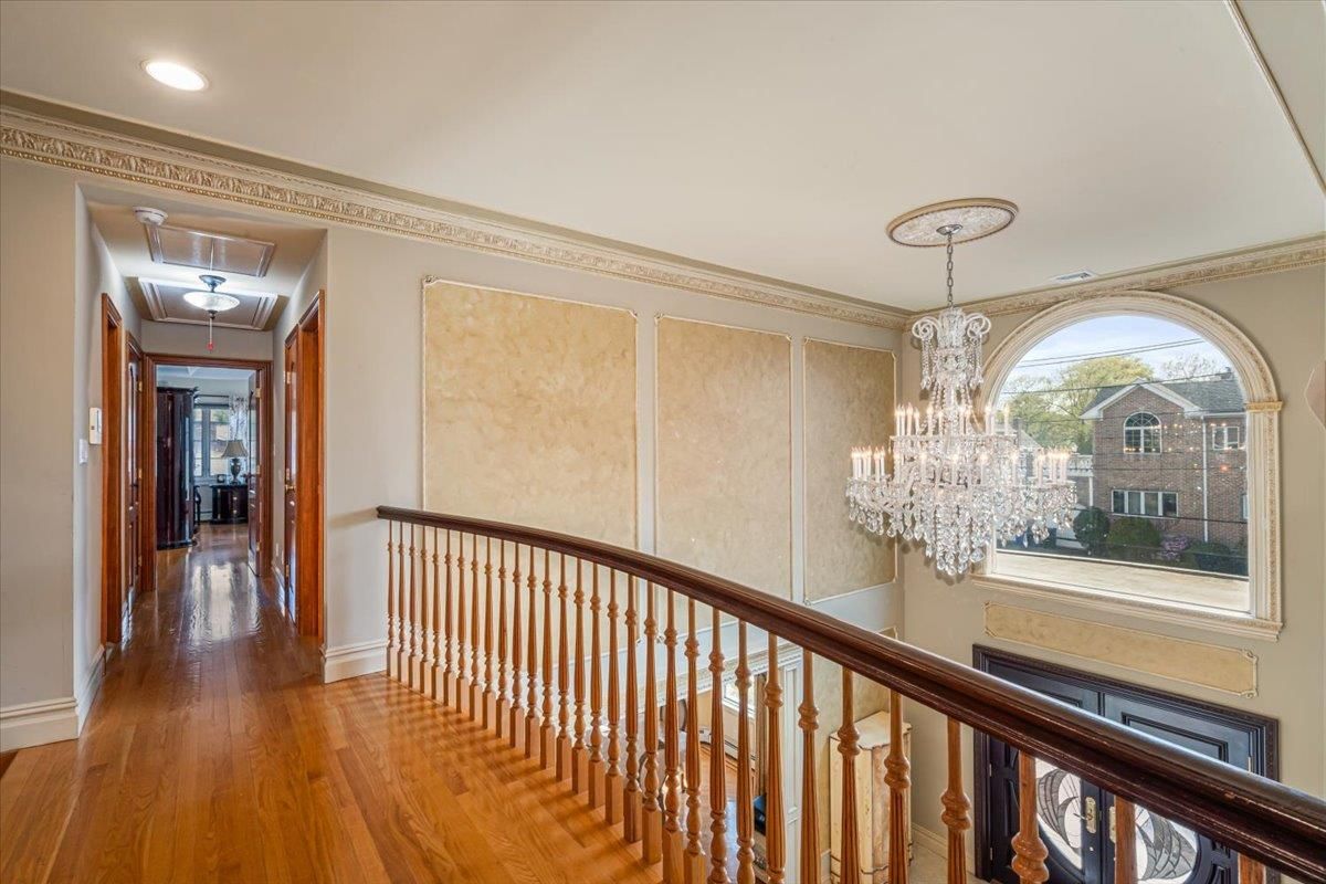 Chandelier, Interior, Recessed Lighting, Wood Texture Flooring