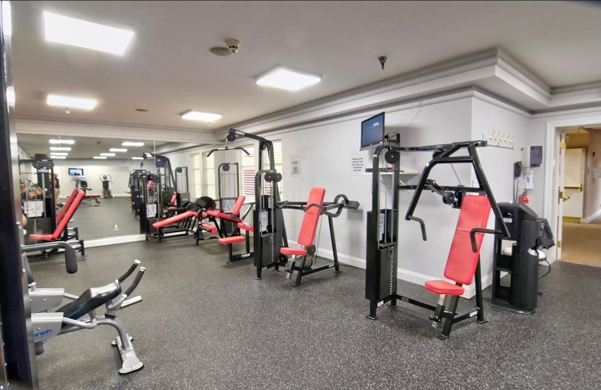 Fitness Equipment, Gym, Interior, Recessed Lighting