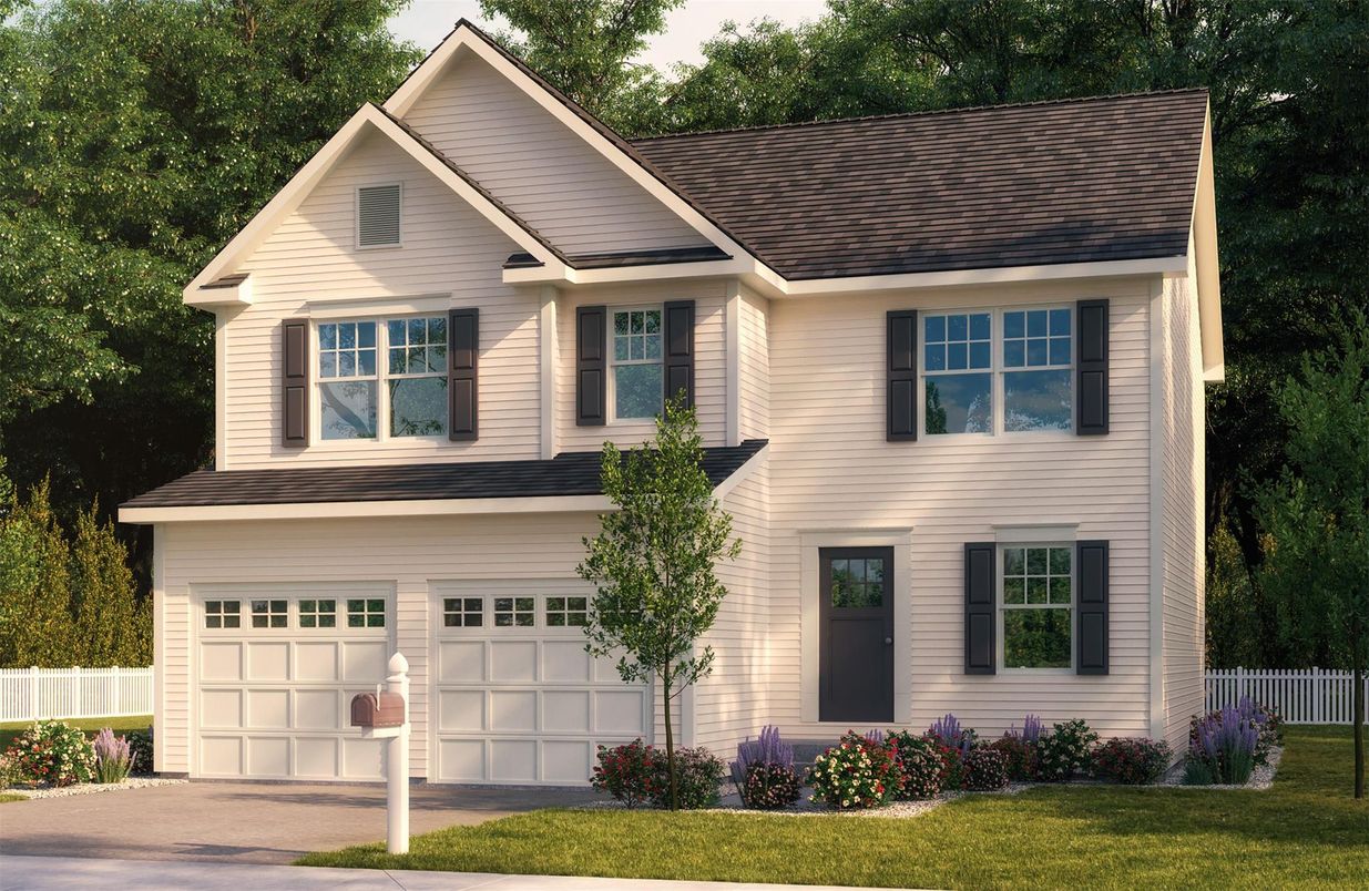 Attached, Exterior, Facade, Farmhouse