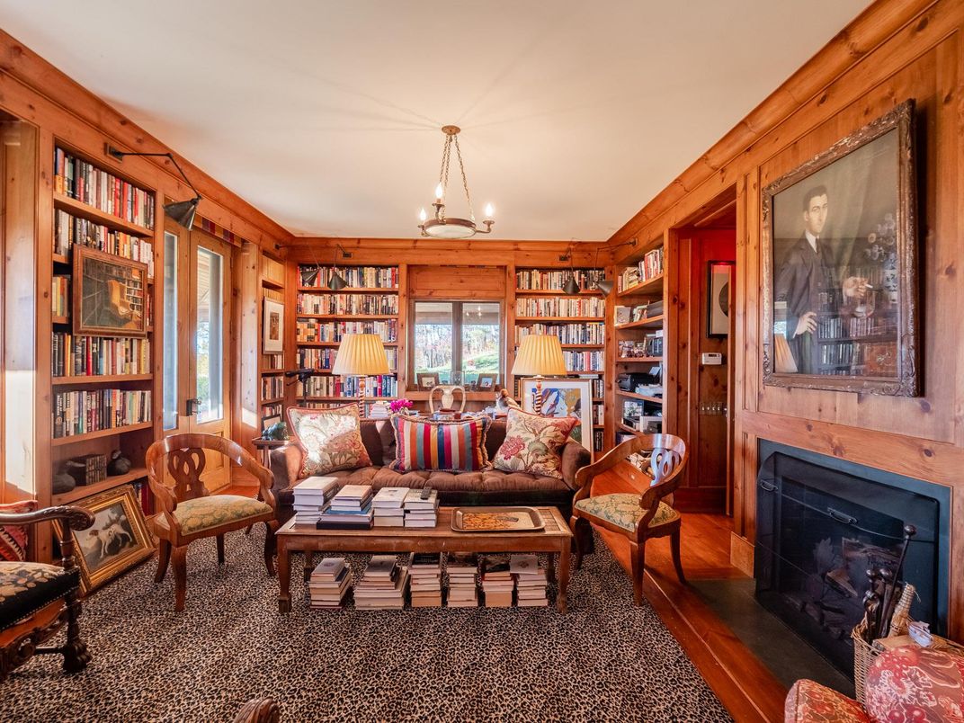 Fireplace, Interior, Living room, Wood Texture Flooring, Wooden Walls