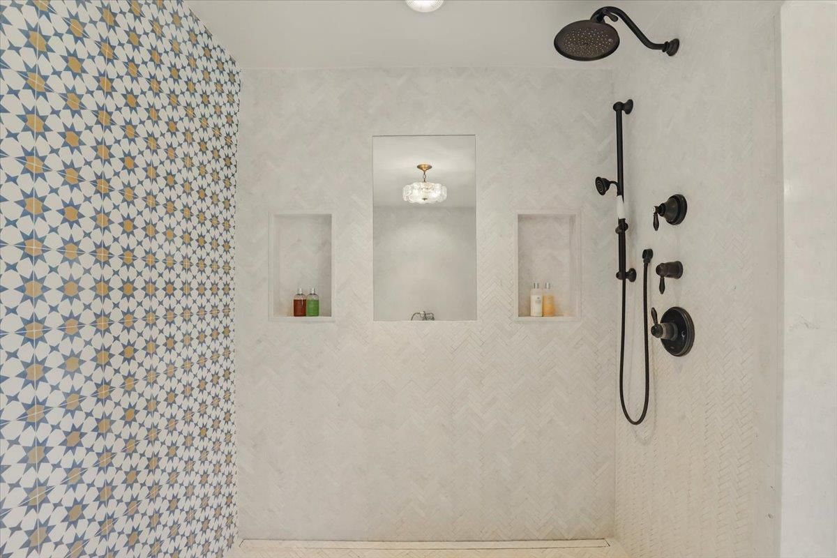 Bathroom, Chandelier, Interior, Recessed Lighting