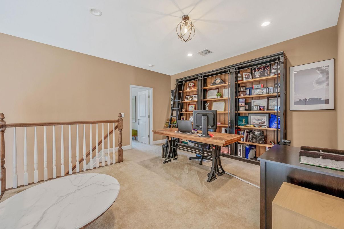Home Office, Interior, Recessed Lighting