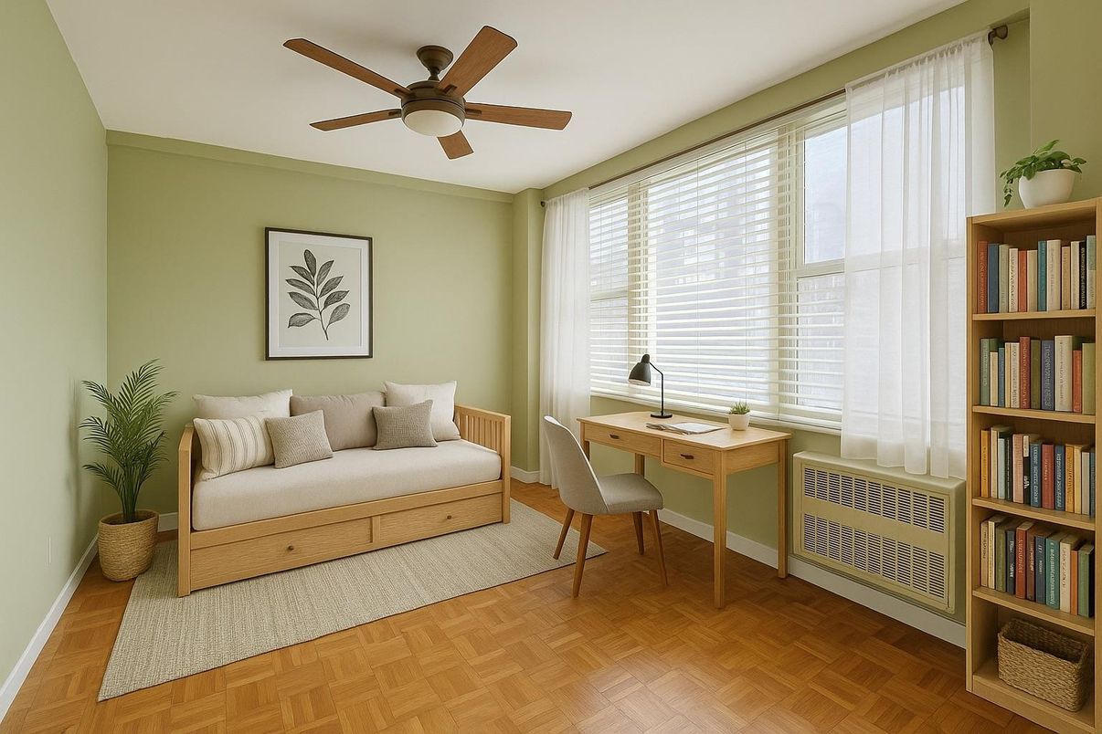 Home Office, Interior, Wood Texture Flooring