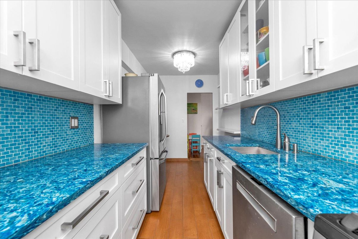 Interior, Kitchen, Wood Texture Flooring