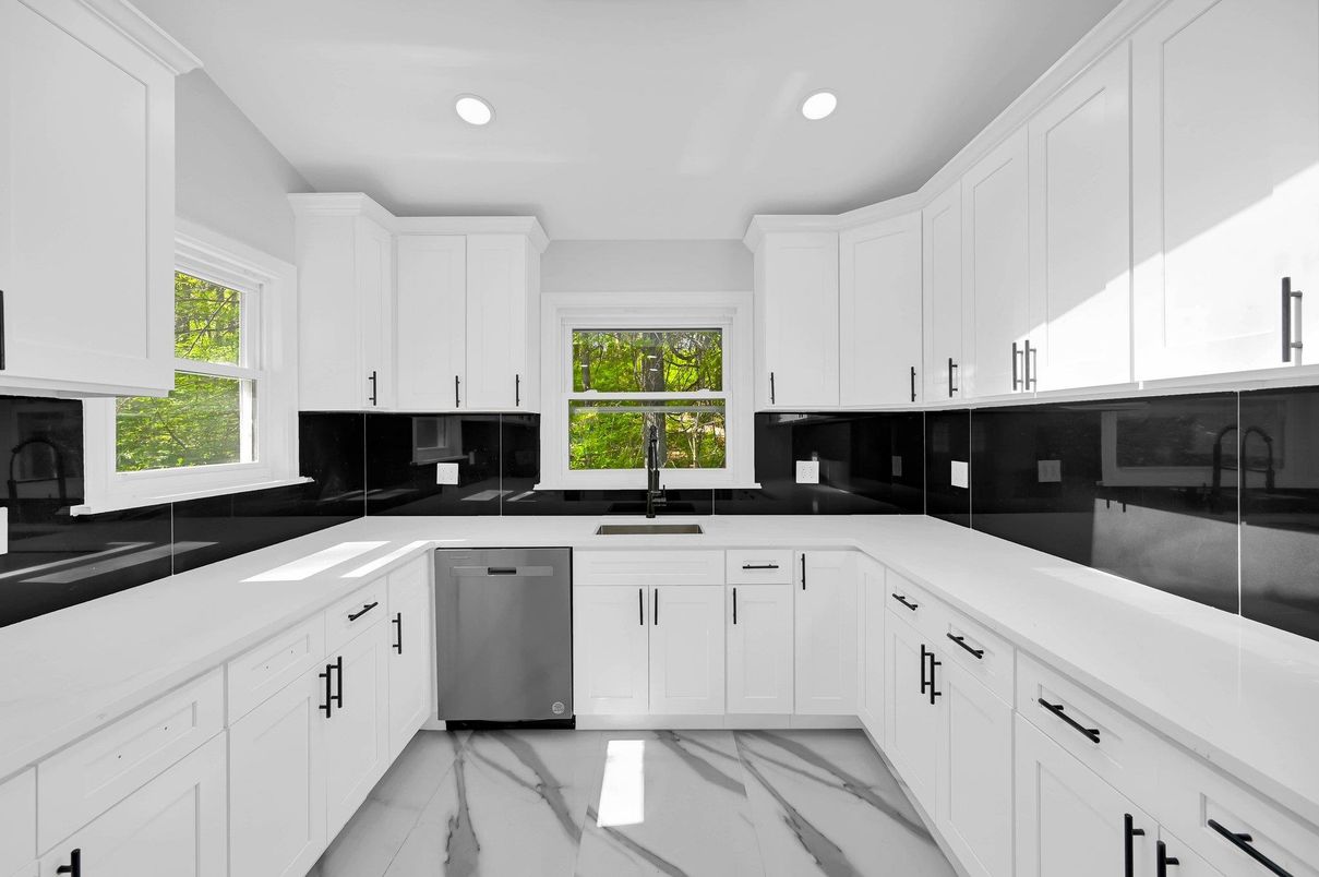 Interior, Kitchen, Marble, Recessed Lighting