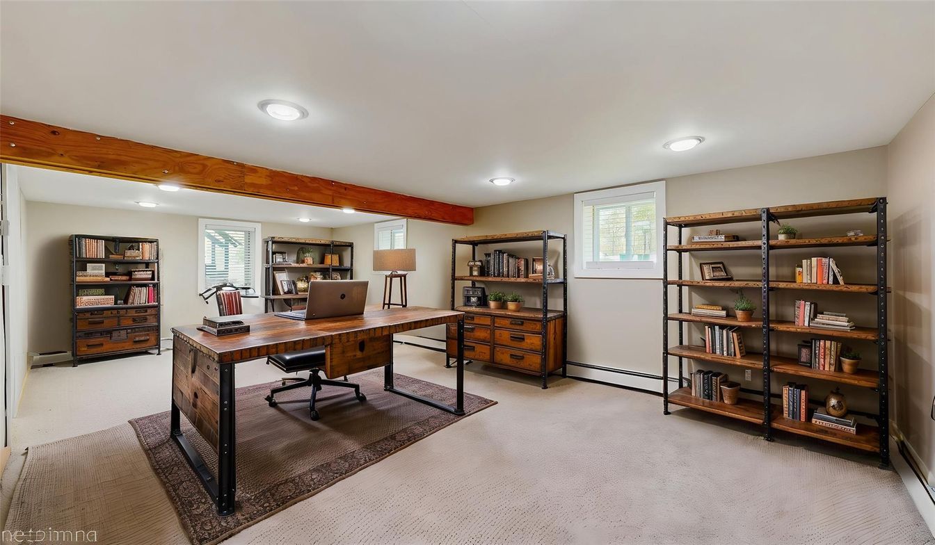 Home Office, Interior, Recessed Lighting