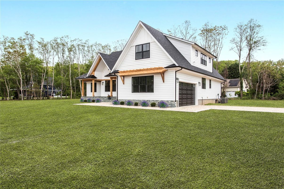 Attached, Backyard, Exterior, Facade, Farmhouse