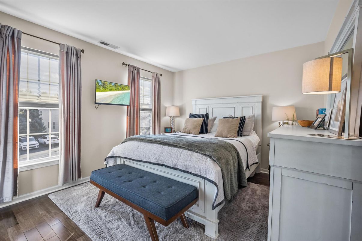 Bedroom, Interior, Wood Texture Flooring