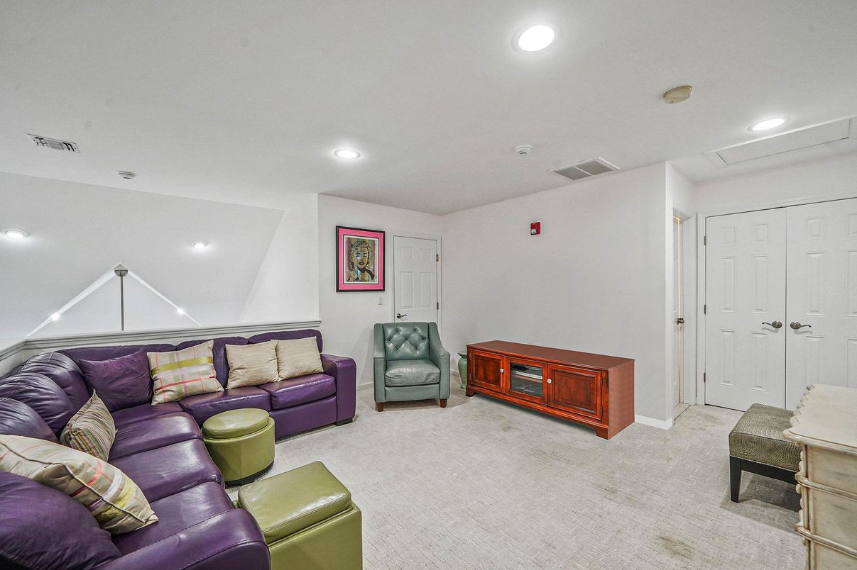 Interior, Living room, Recessed Lighting