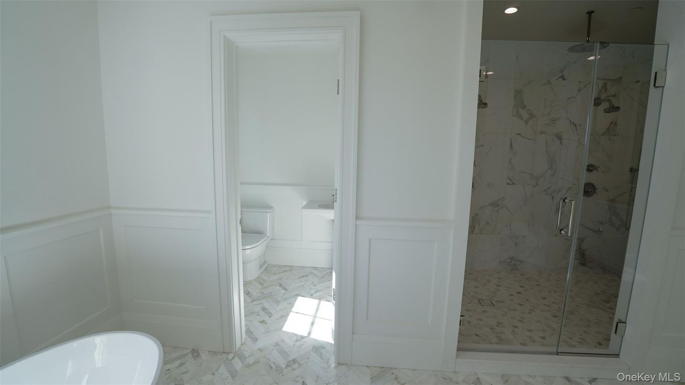 Bathroom, Glass Shower, Interior, Marble, Marble Walls