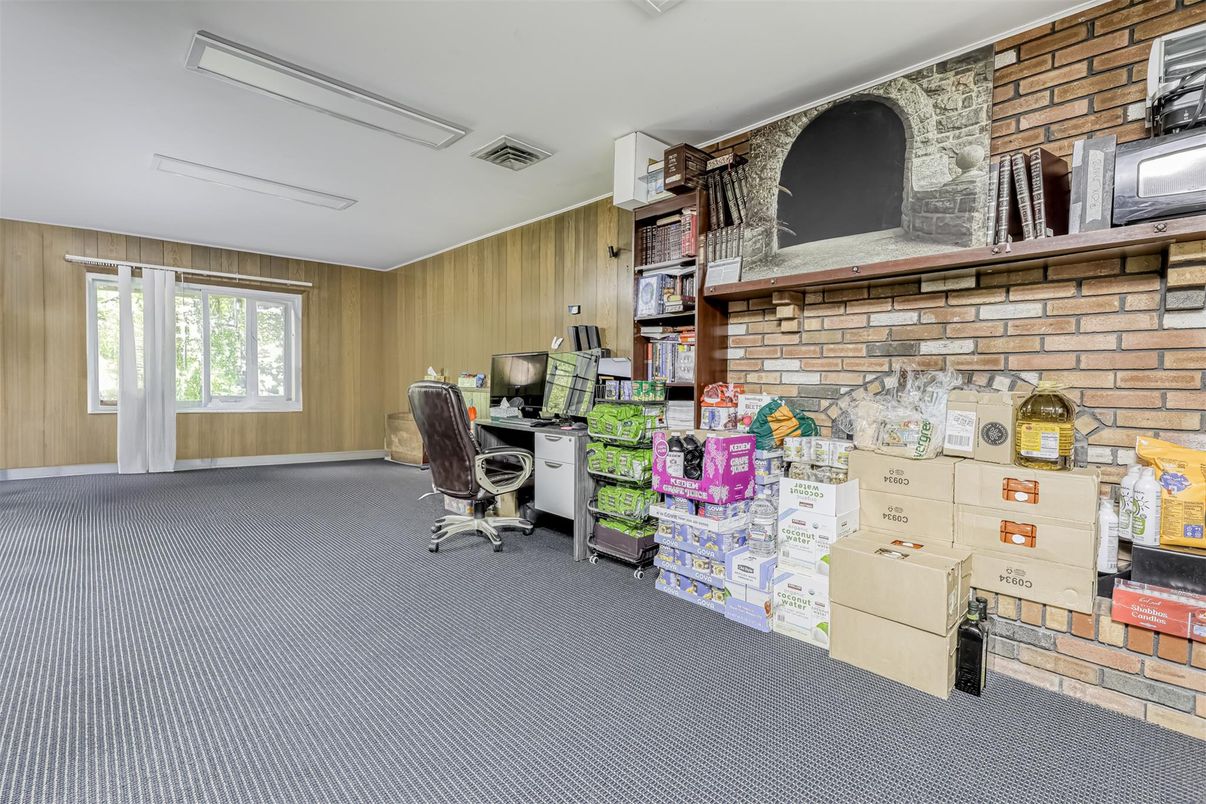 Home Office, Interior, Stone Walls