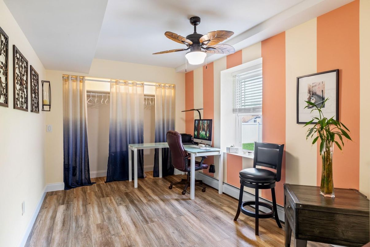 Home Office, Interior, Wood Texture Flooring
