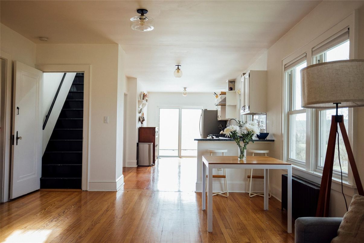 Interior, Kitchen, Wood Texture Flooring
