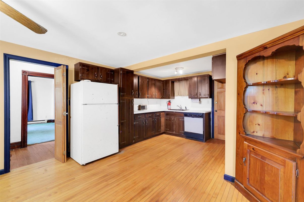 Interior, Kitchen, Wood Texture Flooring