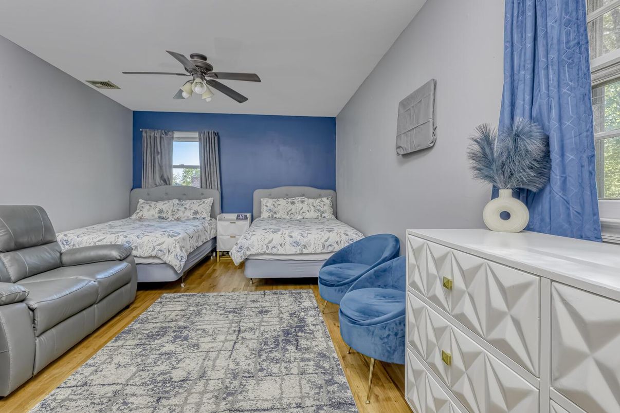 Bedroom, Interior, Wood Texture Flooring