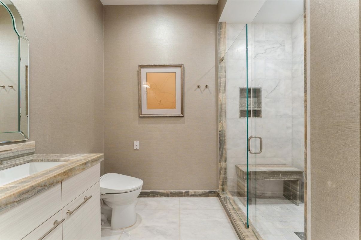 Bathroom, Glass Shower, Interior