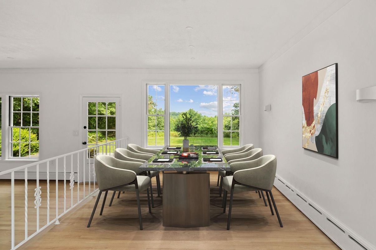 Dining room, Interior, Wood Texture Flooring