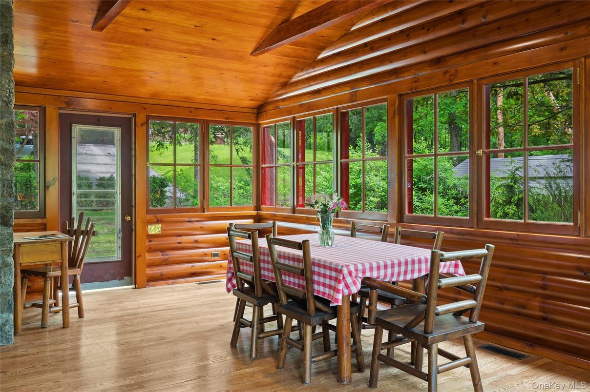 Dining room, Interior, Wooden Beams, Wooden Ceilings, Wood Texture Flooring, Wooden Walls