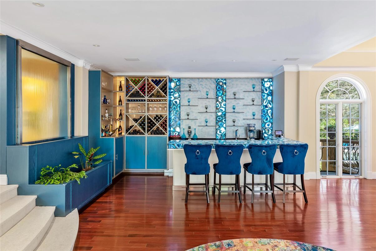 Interior, Recessed Lighting, Wine Storage, Wood Texture Flooring