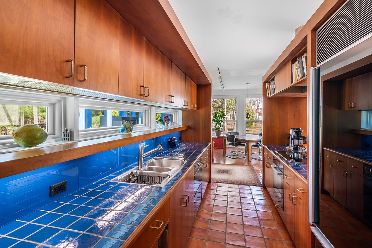 Dining room, Interior, Kitchen, Tile Countertops