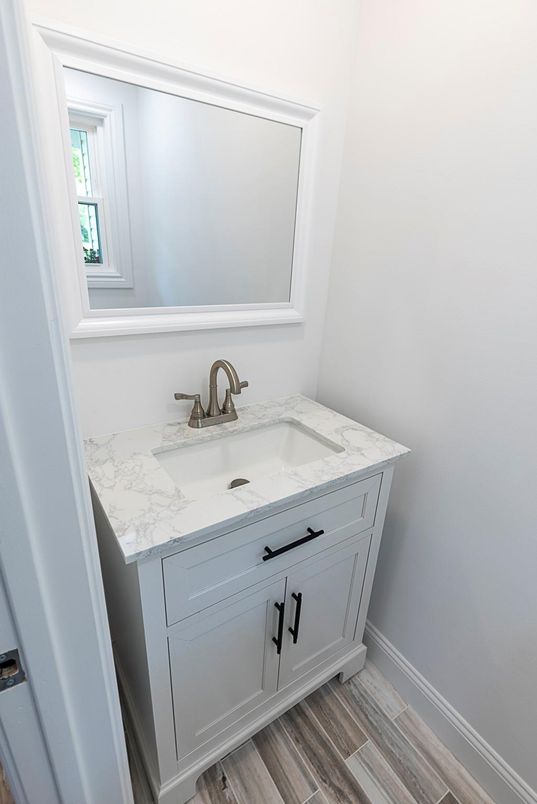Bathroom, Interior, Wood Texture Flooring