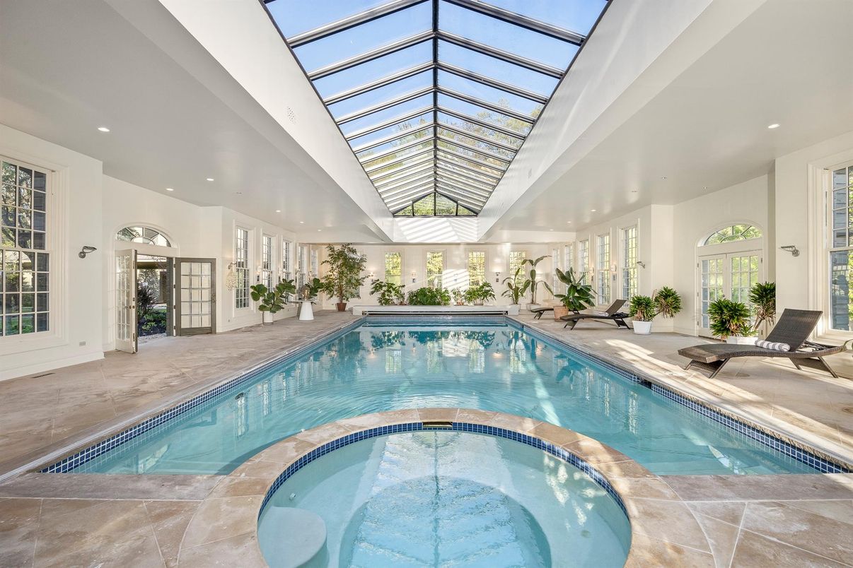 Glass Ceilings, Interior, Pool, Recessed Lighting