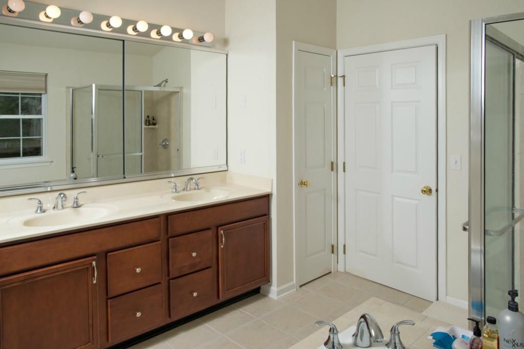 Bathroom, Dual Sink Vanities, Glass Shower, Interior