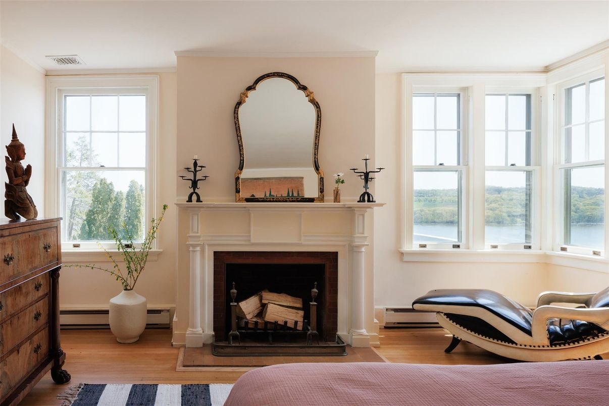 Fireplace, Interior, Water, Wood Texture Flooring