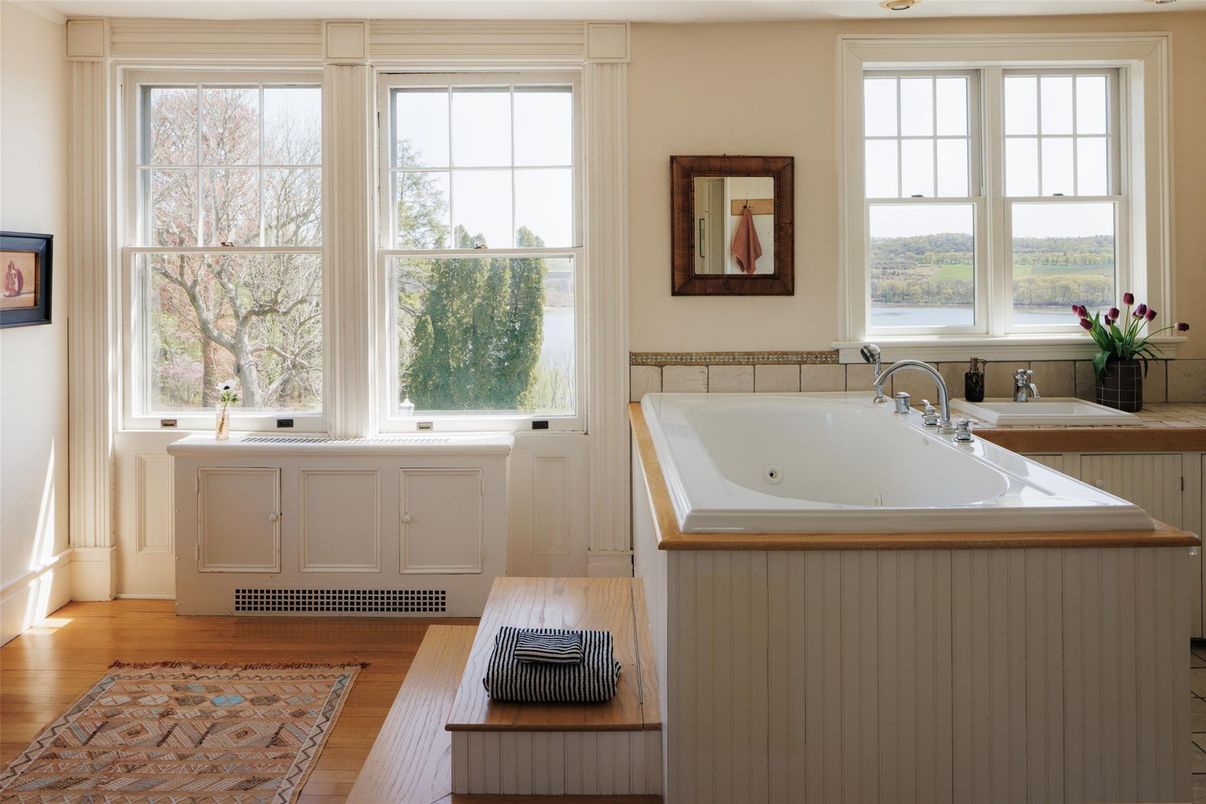 Bathroom, Interior, Wood Texture Flooring