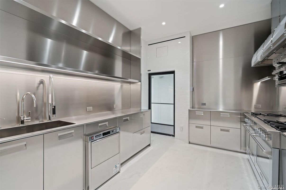 Interior, Kitchen, Recessed Lighting, Stainless Steel Appliances