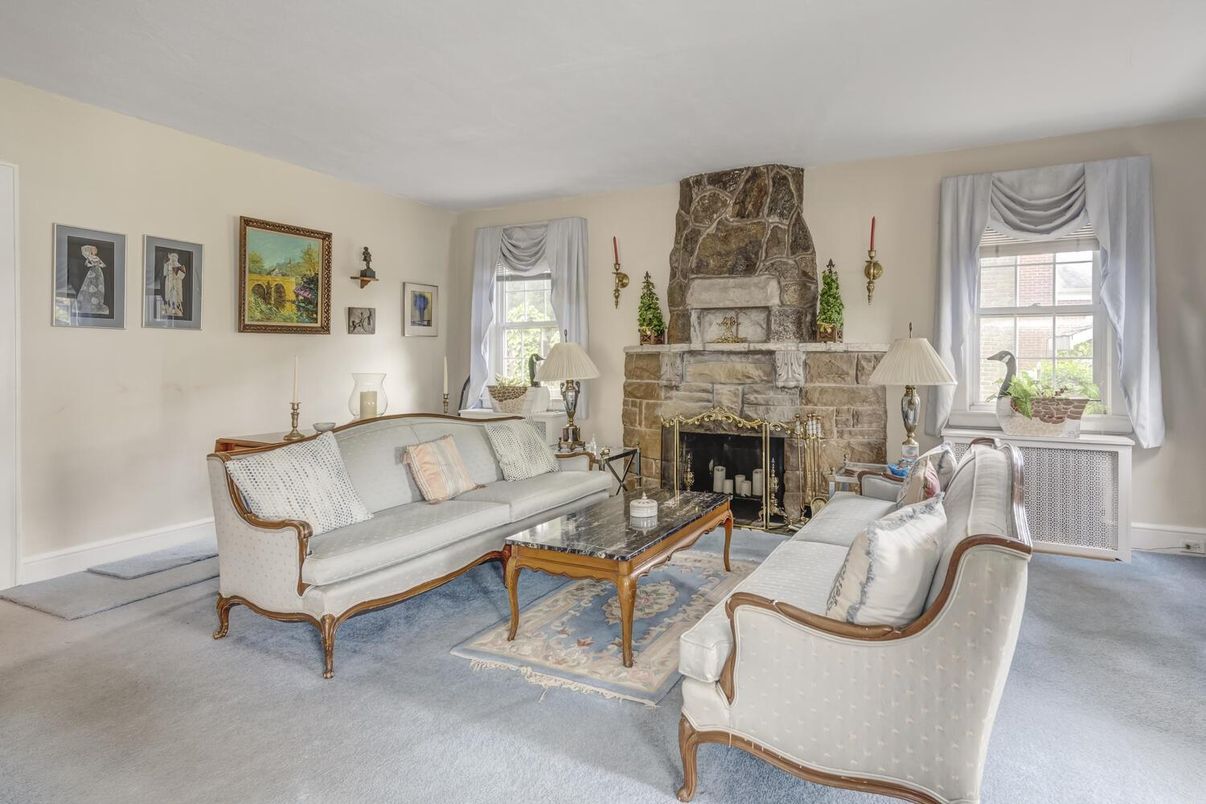 Fireplace, Interior, Living room, Stone Walls