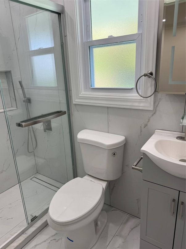 Bathroom, Glass Shower, Interior, Marble, Marble Walls
