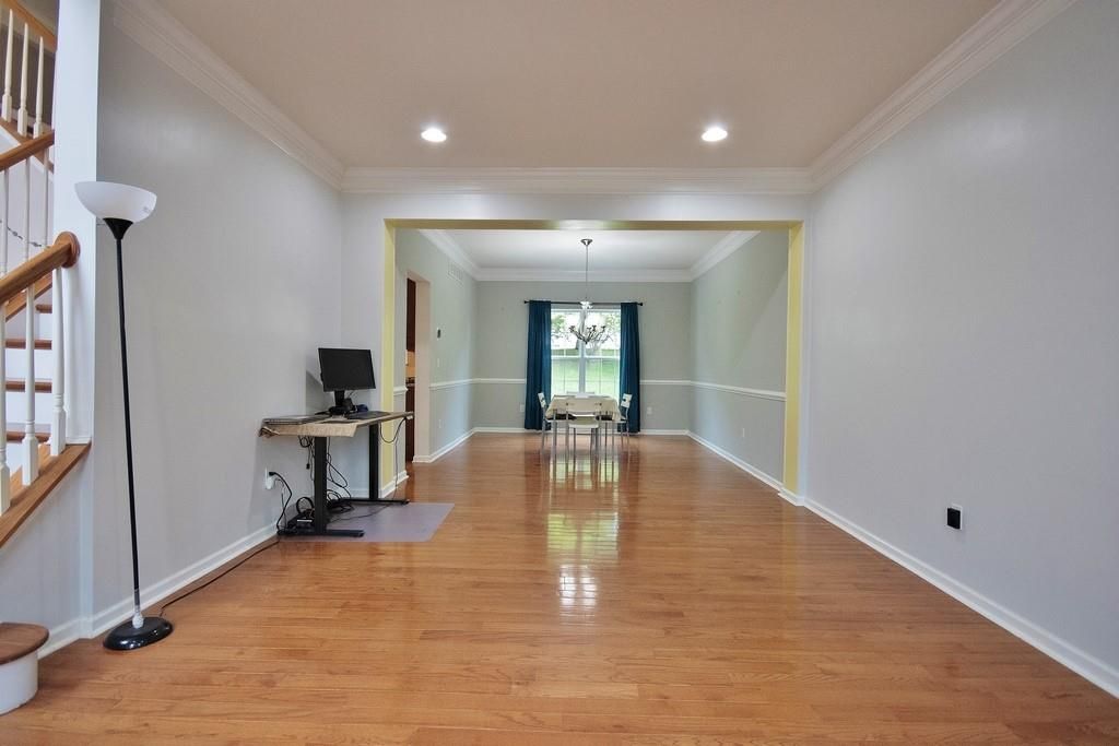 Interior, Pendant Lights, Recessed Lighting, Wood Texture Flooring