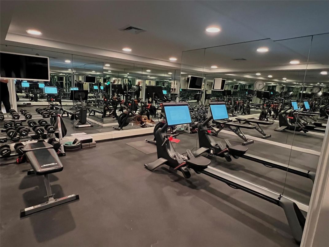 Fitness Equipment, Gym, Interior, Recessed Lighting