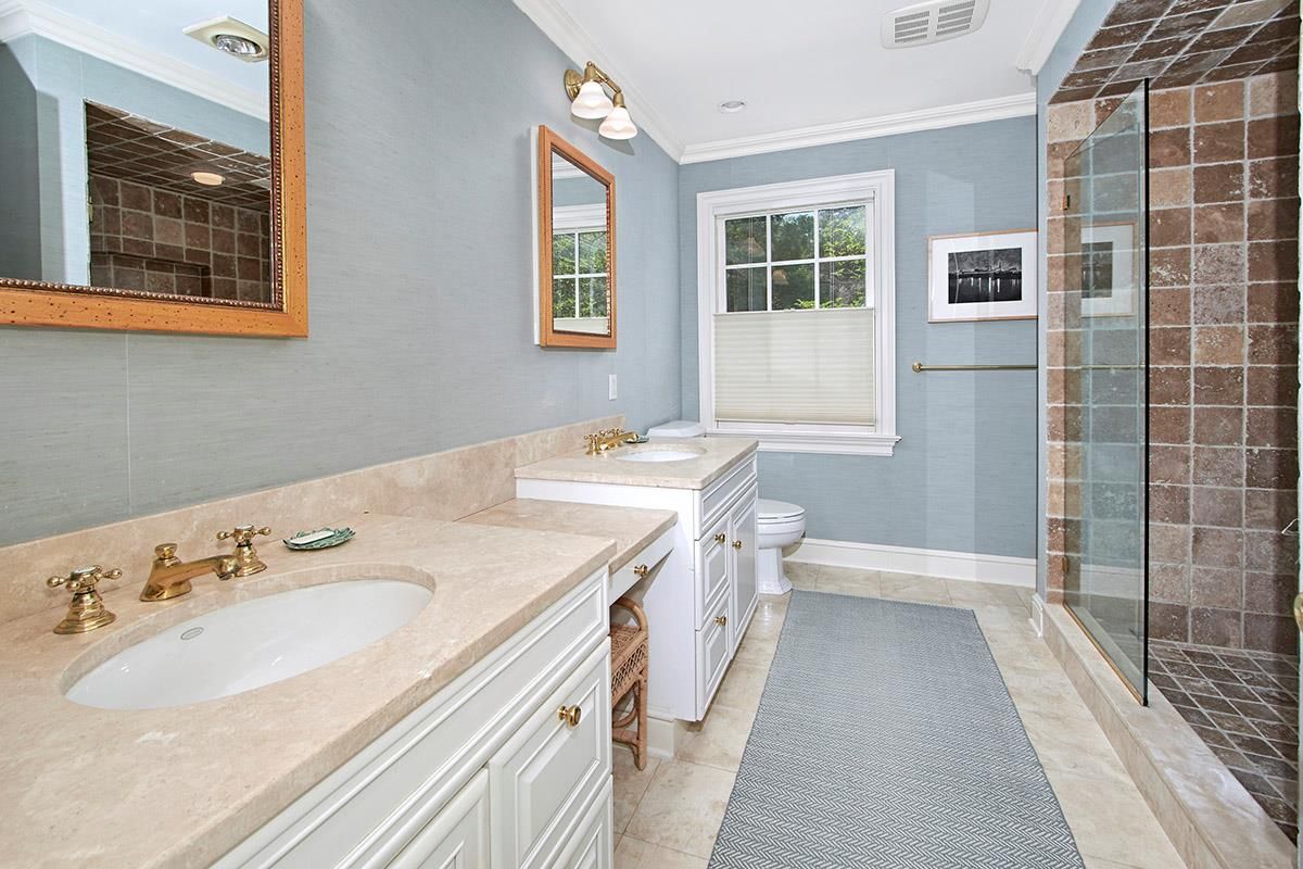 Bathroom, Dual Sink Vanities, Glass Shower, Interior
