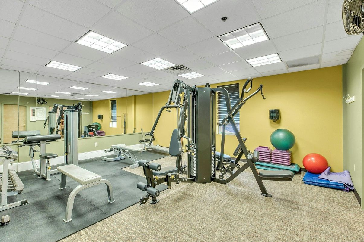 Fitness Equipment, Interior, Recessed Lighting