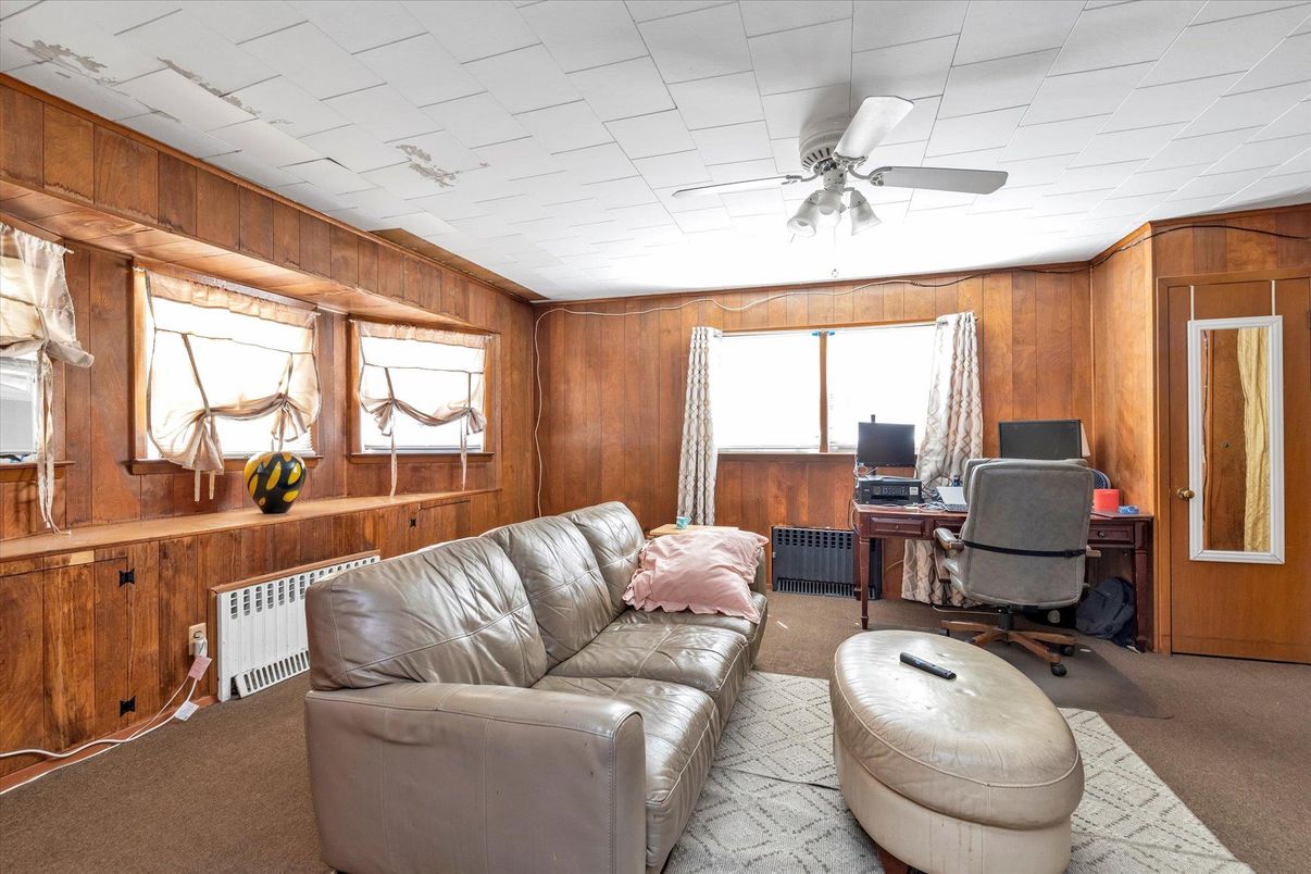 Home Office, Interior, Wooden Walls
