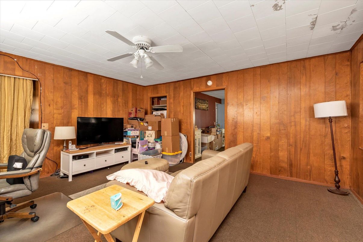Interior, Living room, Wooden Walls