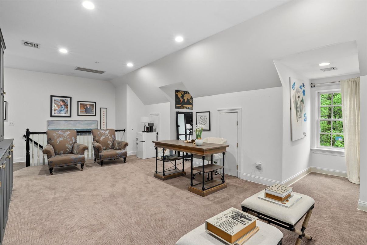 Home Office, Interior, Recessed Lighting