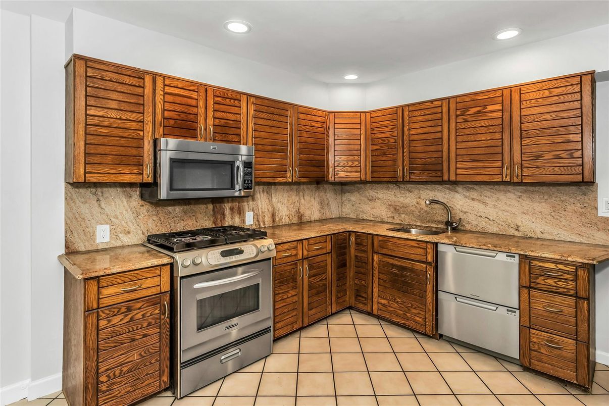 Interior, Kitchen, Recessed Lighting, Stainless Steel Appliances