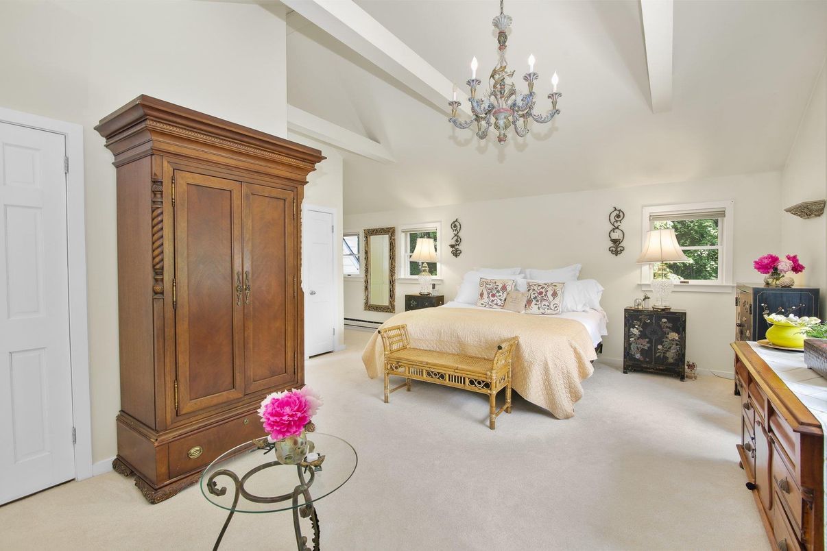 Bedroom, Chandelier, Interior